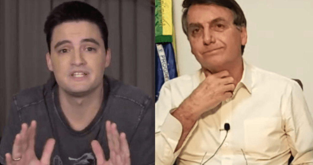 Felipe Neto se revolta com foto vinculada a Bolsonaro e rasga o verbo contra responsável: "Infernizando minha vida"