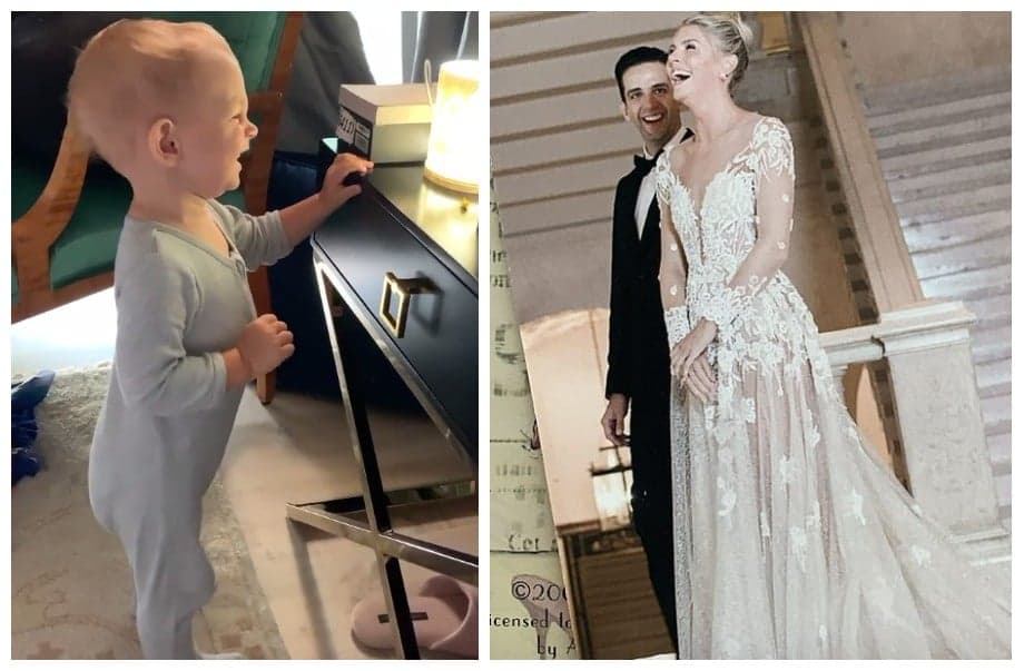 Filho de Nick Cordero, após morte do ator, vê foto do pai e diz primeiras palavras: "meu coração derreteu"