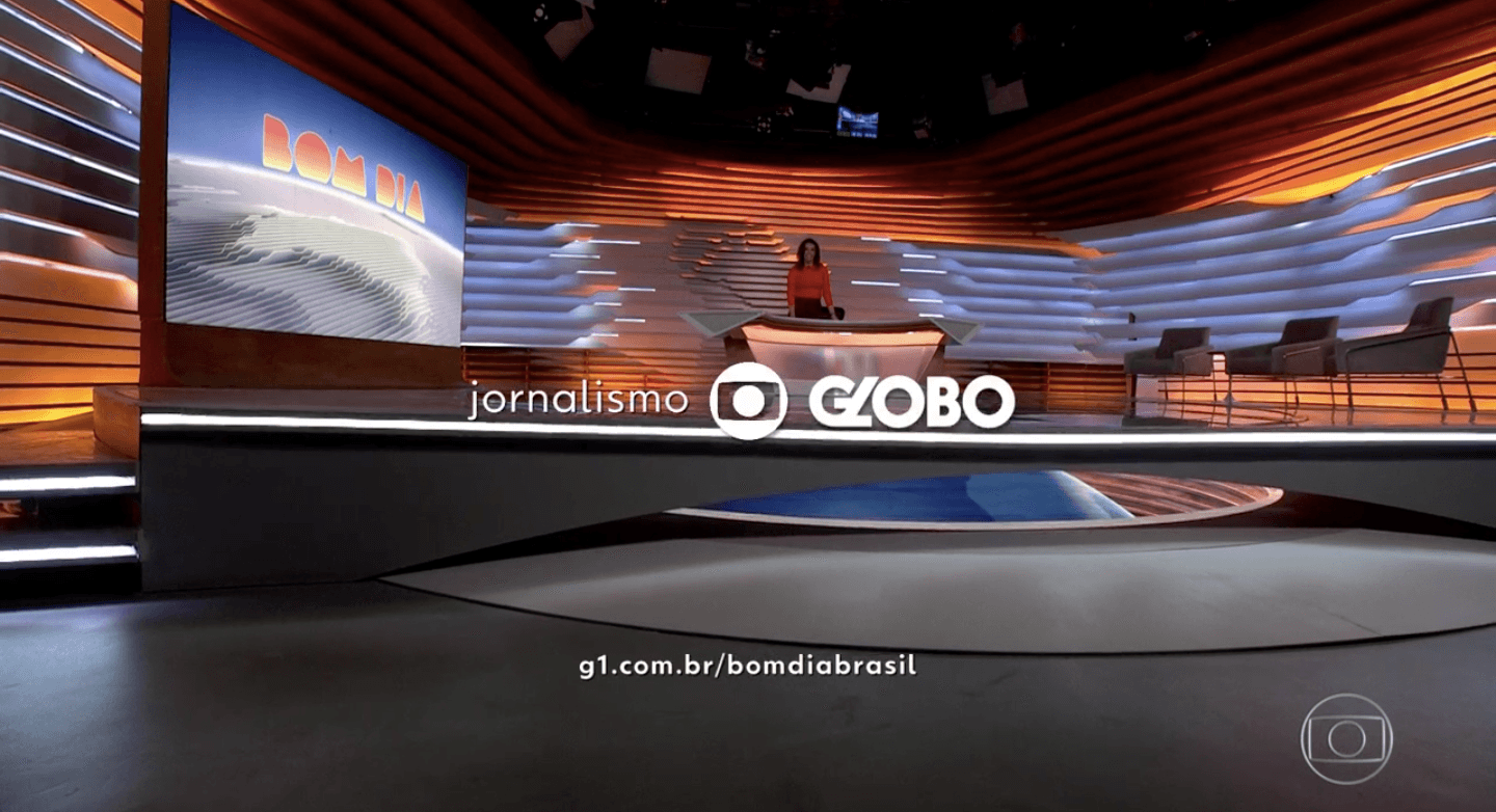 Ana Paula Araújo foi surpreendida no Bom Dia Brasil (Foto: reprodução/Globo) Ana Paula Araújo foi surpreendida no Bom Dia Brasil (Foto: reprodução/Globo)