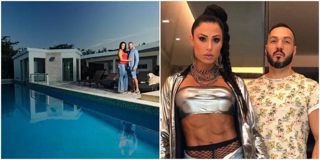 Falidos com dívida de 5 mi, Belo e Gracyanne têm mansão de luxo, com sala de cinema e piscina; fotos