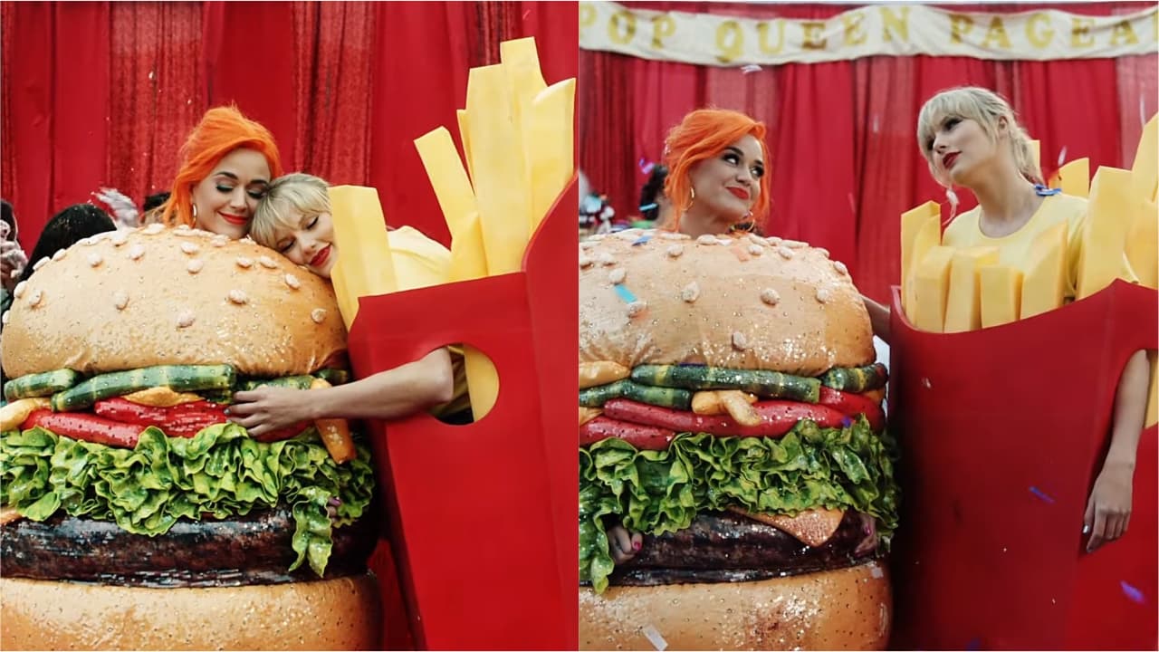Katy Perry e Taylor Swift em You Need To Calm Down (Foto: Reprodução)