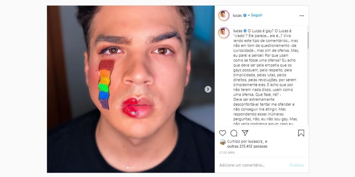 Lucas Santos (Foto: Reprodução/Instagram)