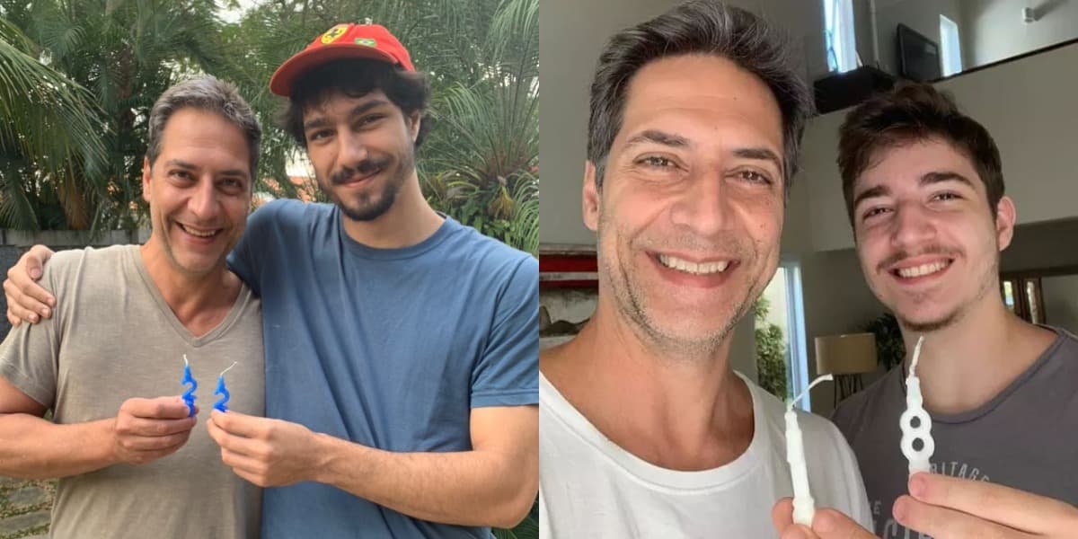 Luís Lacombe e seus filhos, Pedro e Bruno (Foto: Reprodução/Instagram) Luís Lacombe e seus filhos, Pedro e Bruno (Foto: Reprodução/Instagram)