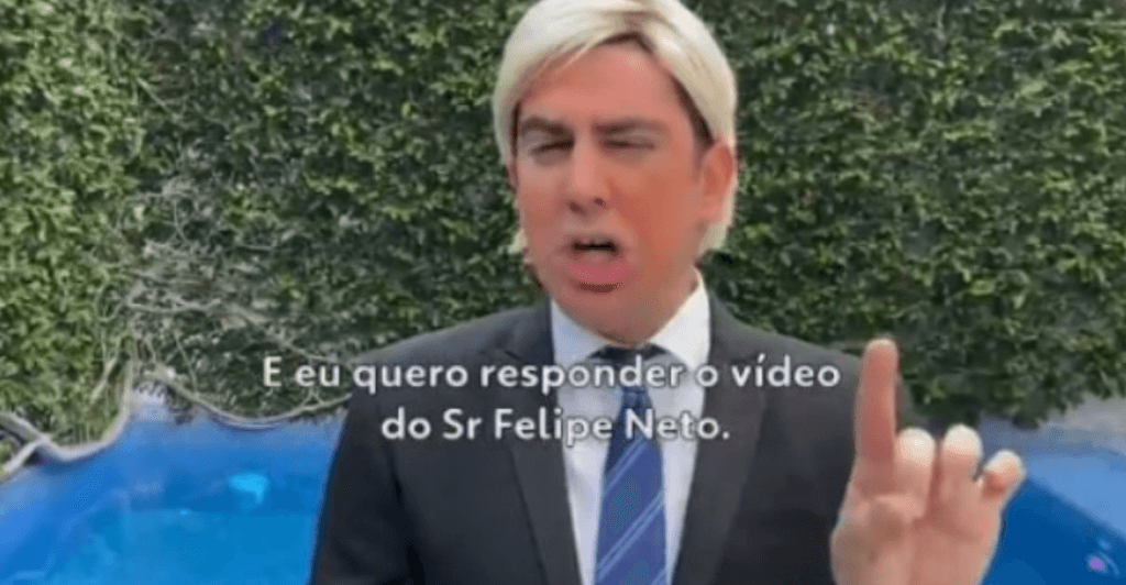 Marcelo Adnet faz imitação de Donald Trump e bomba nas redes sociais em resposta a Felipe Neto; confira