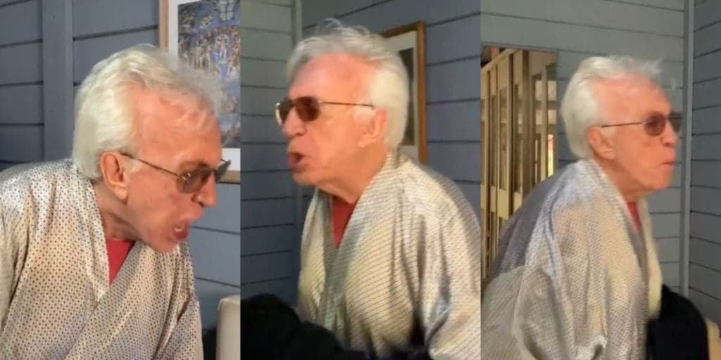 Moacyr Franco tem vídeo de briga horrenda vazado, baixaria pega fogo e cantor chuta a verdade: "Você é uma galinha"