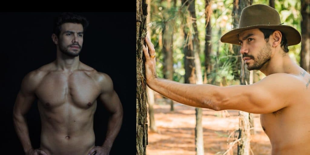 Mariano, dupla de Munhoz, surge com a calça sufocada e parte íntima faz de tudo para escapar: "Esmagou o pinto"