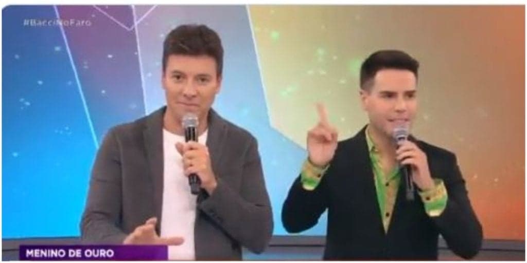Rodrigo Faro mostra cueca de Luiz Bacci em rede nacional e apresentador fica desesperado: "Não acredito"