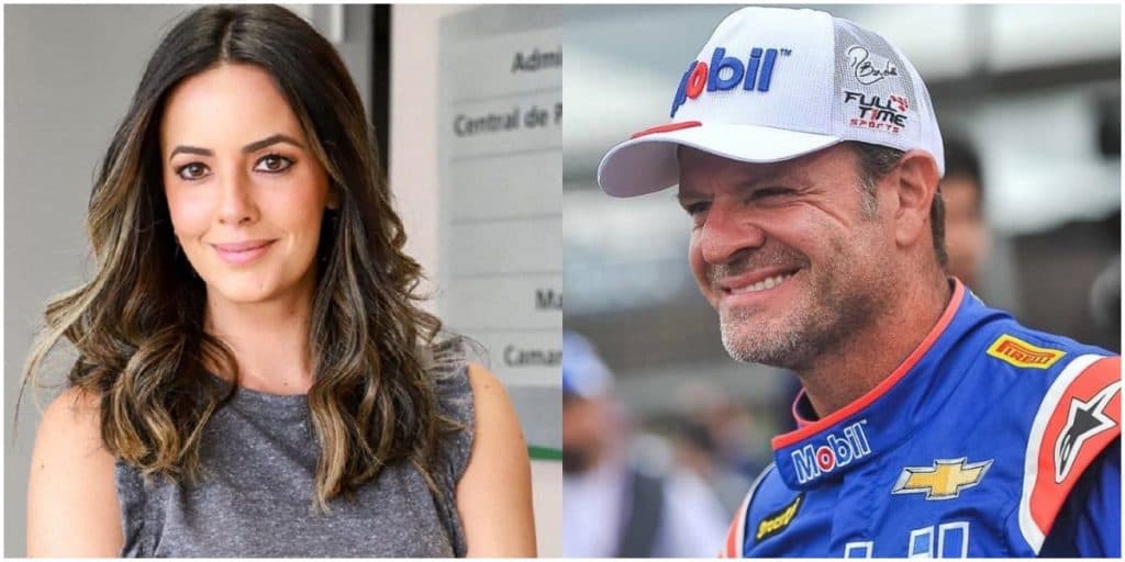 Paloma Tocci, jornalista da Band, após fim de casamento, assume namoro com Rubens Barrichello: "Reservada''