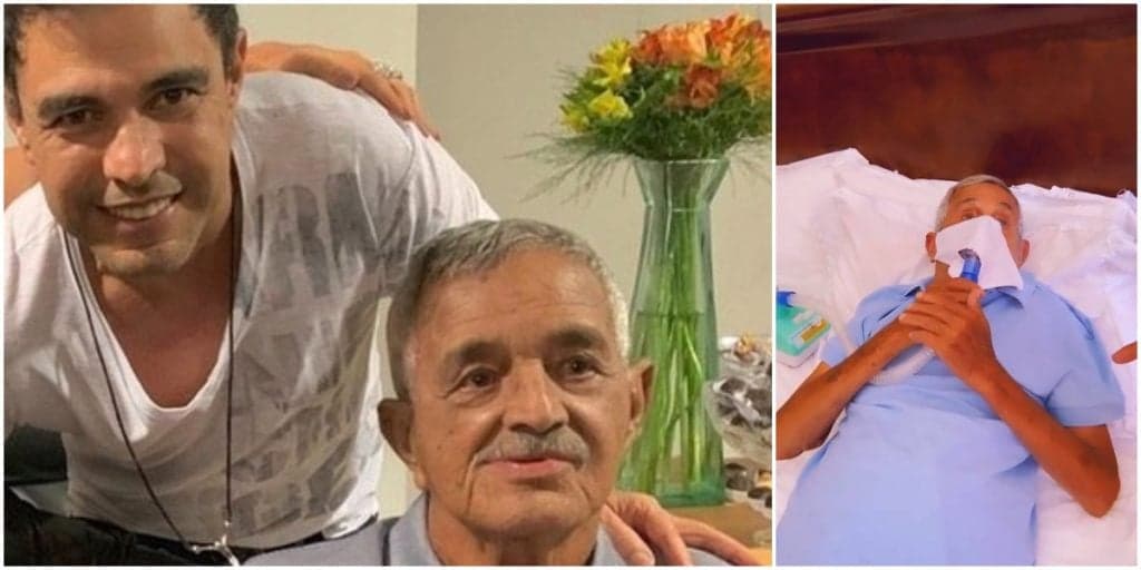 Zezé divulga vídeo de seu Francisco na cama com aparelho e chuta toda verdade após famosa anunciar morte do pai