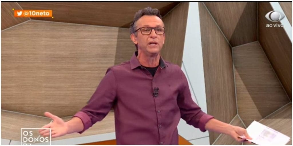 Neto se irrita na Band, zera a paciência ao vivo e parte para cima em programa: "Um cachorro"