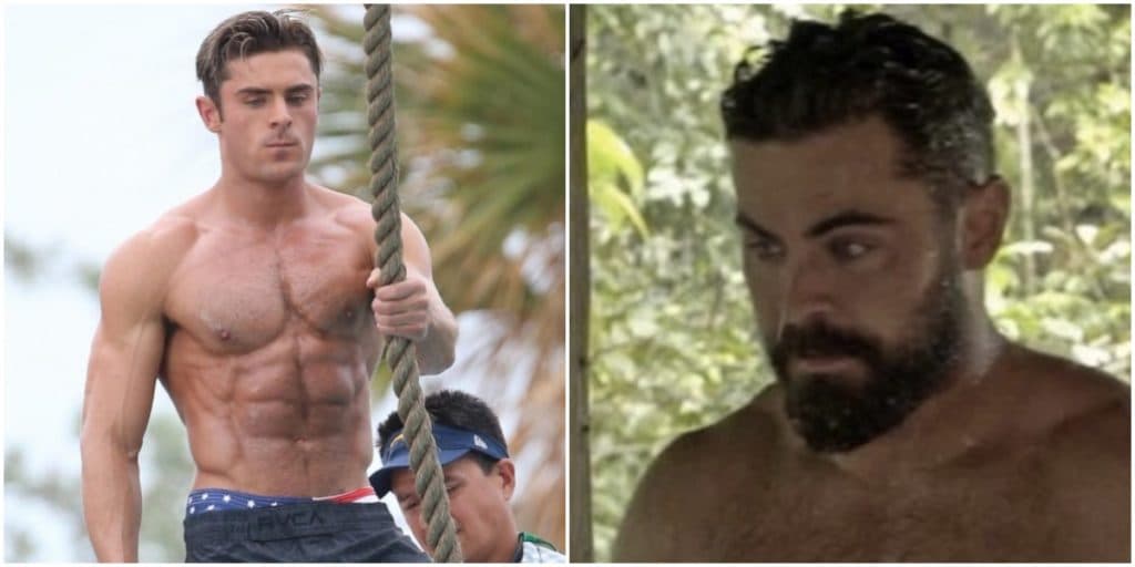 Zac Efron assusta fãs ao aparecer em foto sem roupa e público nota corpo modificado: "Engordou bastante"