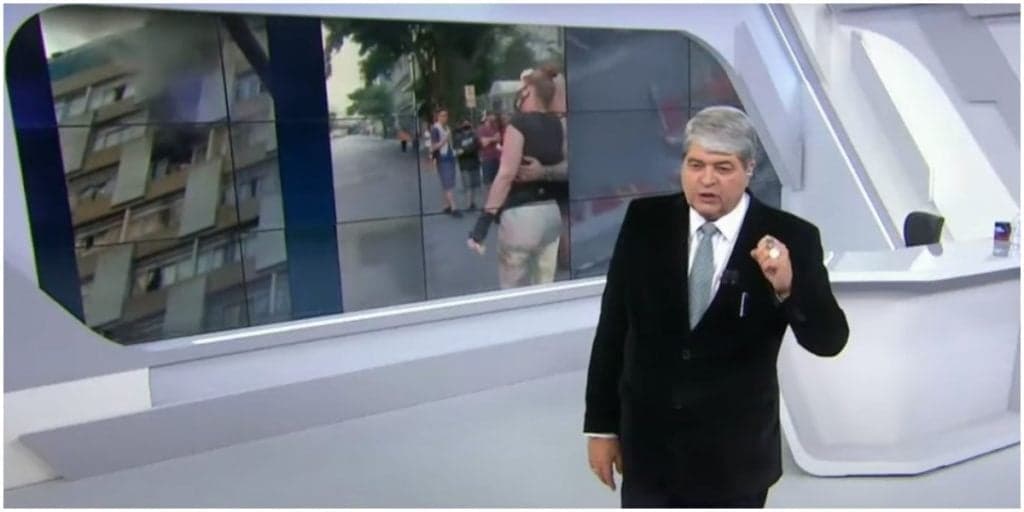 Datena expõe queda fatal ao vivo no Brasil Urgente e deixa telespectadores em choque: "Que horror"