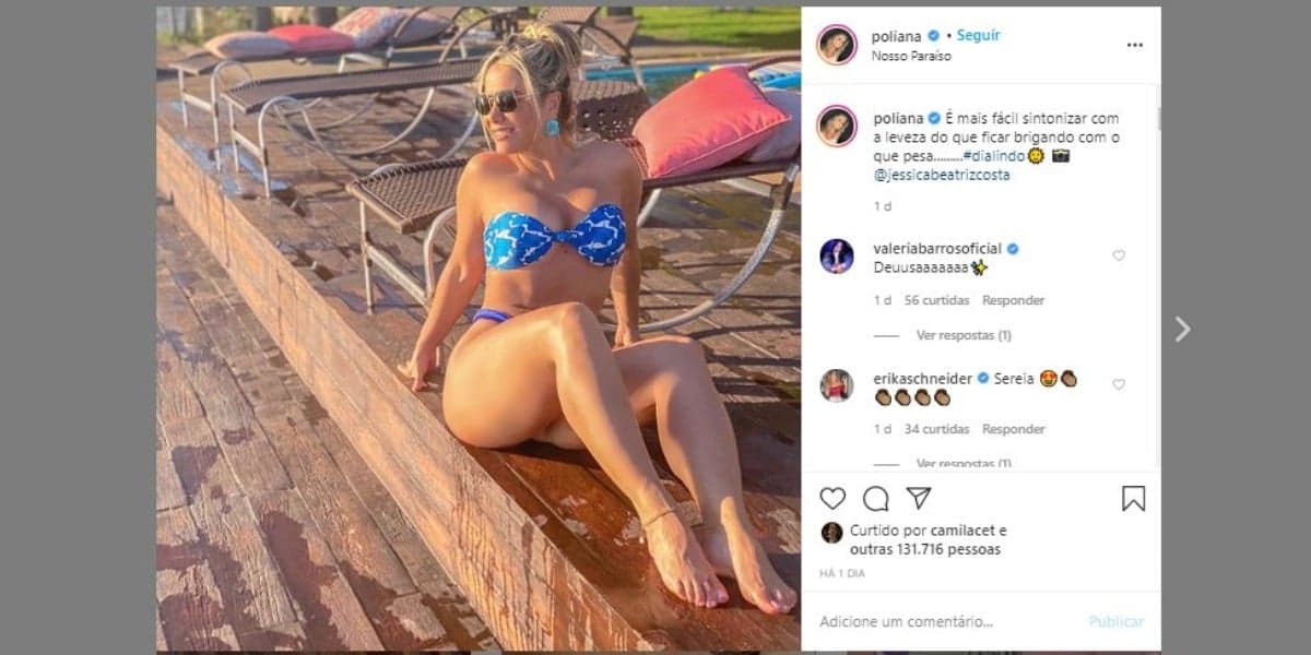 Poliana Rocha chocou com boa forma nas redes sociais (Foto: Reprodução/Instagram) Poliana Rocha chocou com boa forma nas redes sociais (Foto: Reprodução/Instagram)