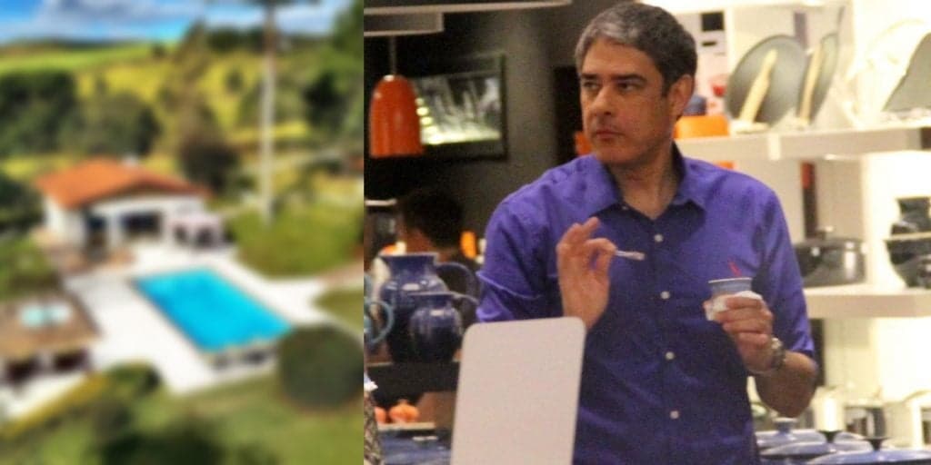 William Bonner, com salário de 900 mil, tem série de propriedades e patrimônio escancarado: "Sítios, casas e milhões"