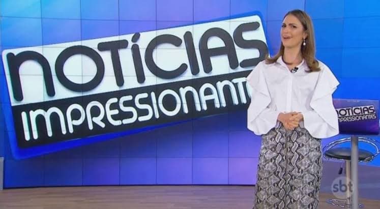 Chris Flores voltará a apresentar o Notícias Impressionantes (foto: Reprodução/SBT)