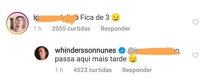 Whindersson Nunes brincou com comentário (Foto: Reprodução)