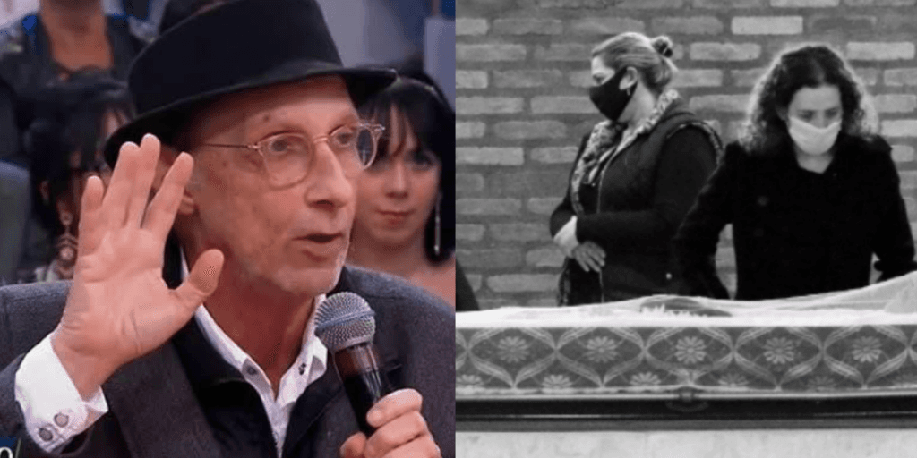 Na TV, filha de Arnaldo Saccomani desmorona, diz que pai morreu segurando a sua mão e fez exigência para o velório
