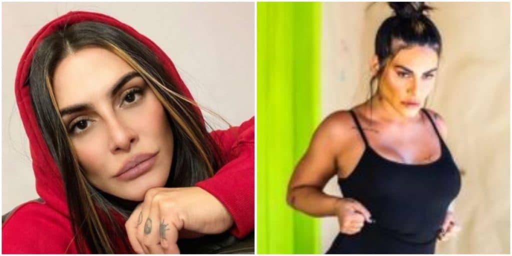 Cleo posa em registro sexy, puxa calça além do limite e marca parte íntima com roupa colada: "Não estava preparada"