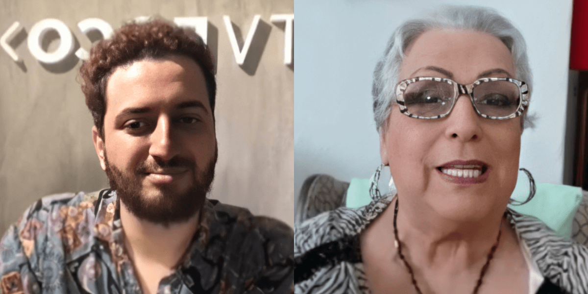 Felipe Reis e Mamma Bruschetta em live no Instagram (Foto: Montagem) Felipe Reis e Mamma Bruschetta em live no Instagram (Foto: Montagem)