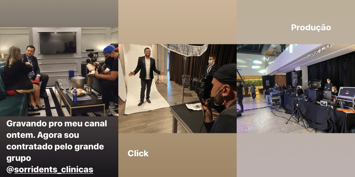 Stories de Geraldo Luís em nova contratação (Foto: Montagem)