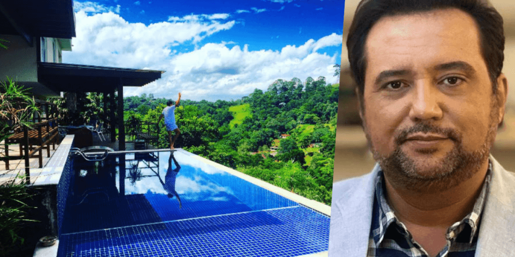 Contador de histórias tristes na TV, Geraldo Luís tem mansão com floresta particular e academia enorme: "10 milhões"