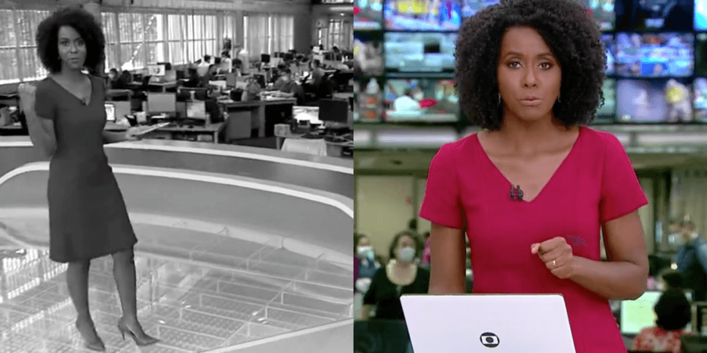 Maju tropeça ao finalizar Jornal Hoje, quase termina o programa sem falar, mas deixa recado bombástico