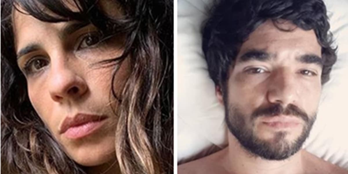 Maria Ribeiro e Caio Blat (Foto: Montagem/TV Foco)