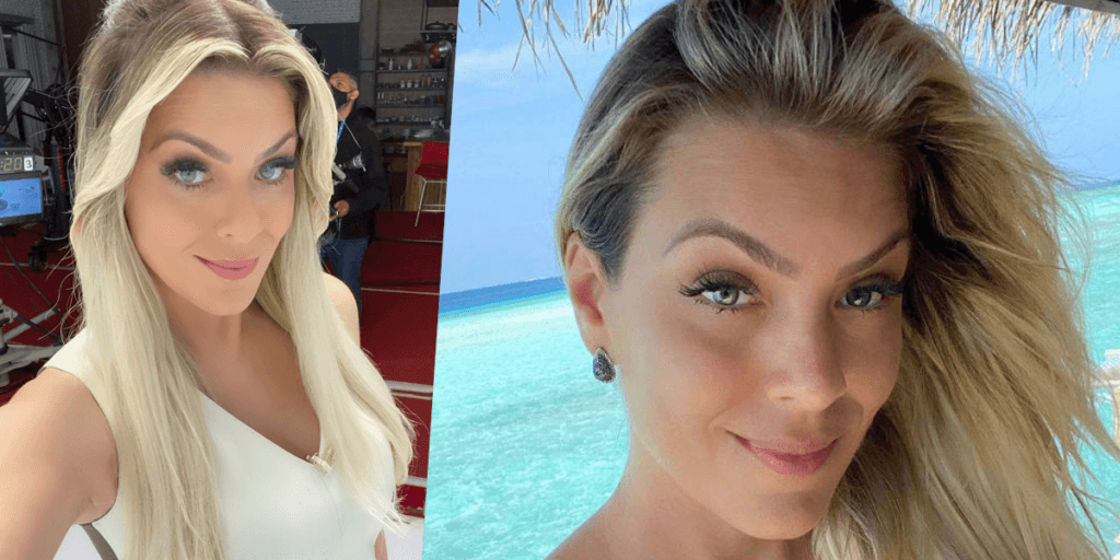 Renata Fan é flagrada em vídeo com parceiro molhadinho, bomba de vestido mostrando tudo e marmanjos piram: "Gostosa”