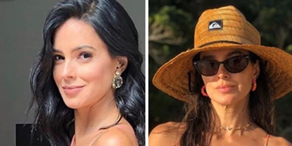 Vera Viel, mulher de Rodrigo Faro, tem foto de micro biquíni divulgada e quase mostra com parte íntima: "marcando"