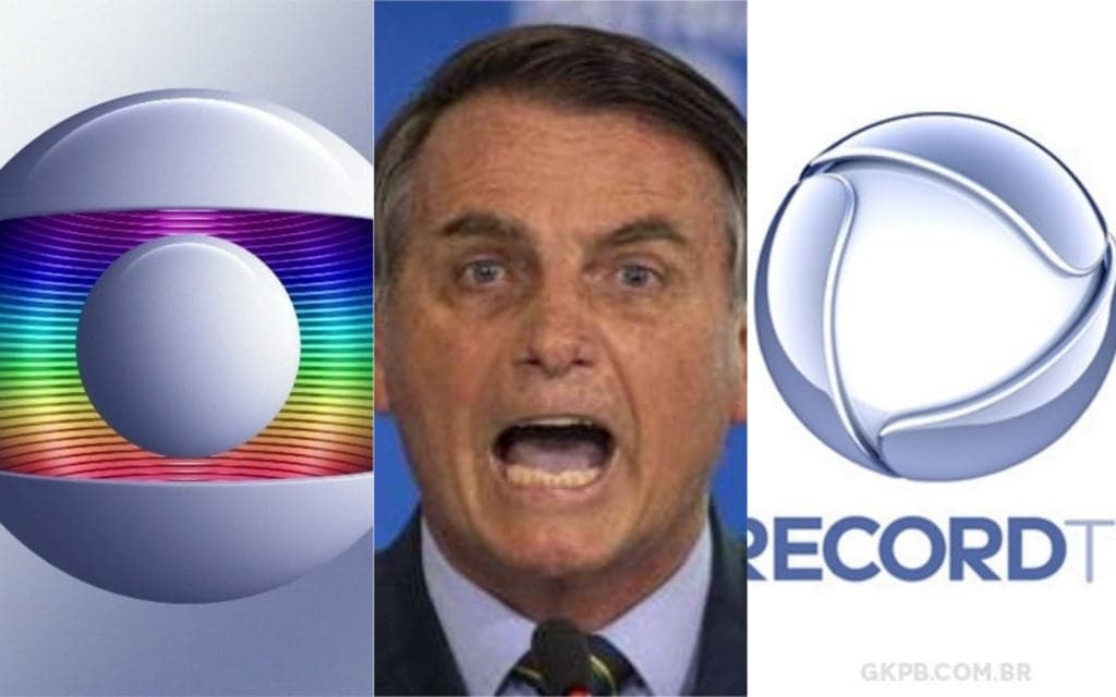 Bolsonaro se junta à Record e promove novo ataque contra a Globo: “Me persegue”