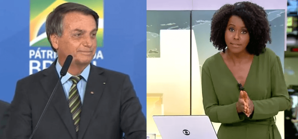 Bolsonaro, após criticar Maju Coutinho e acusar de mentira, detona a Globo: "Procura pelo em ovo"