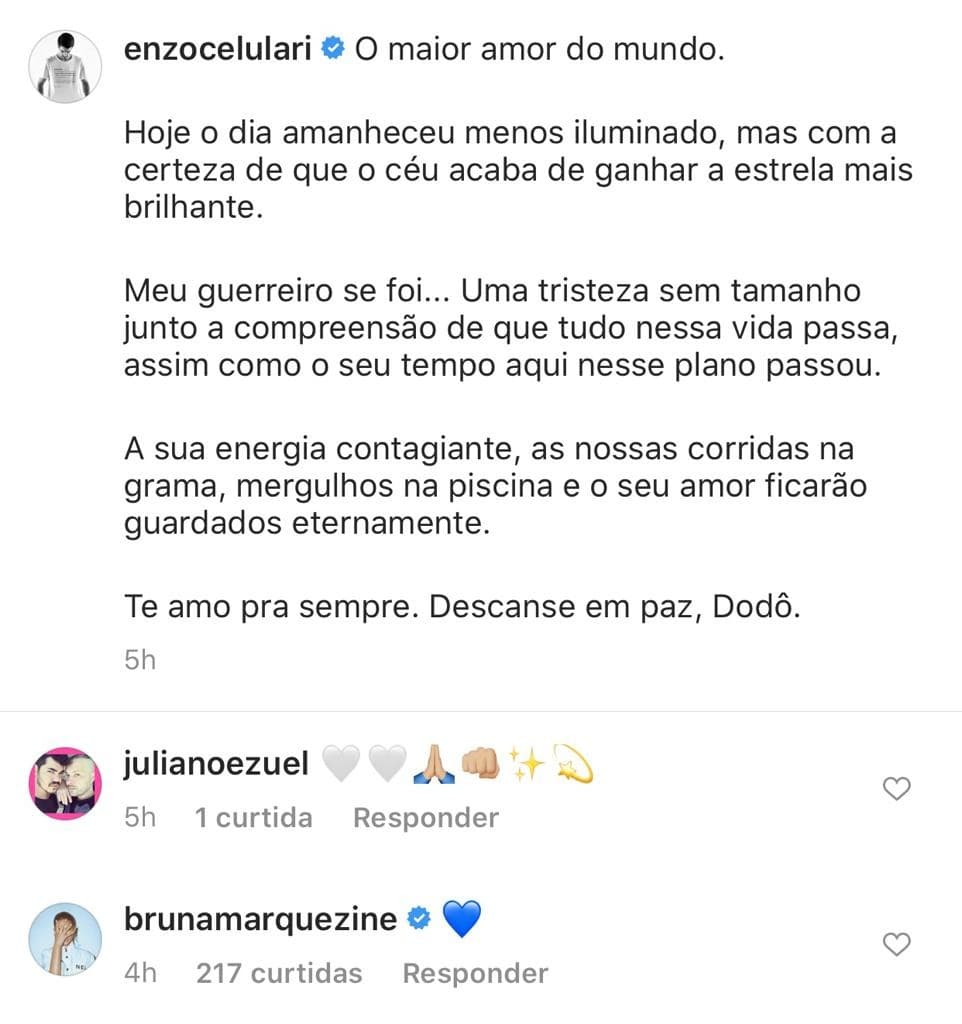 Bruna Marquezine deixou uma mensagem de conforto para o bonitão (Foto: Reprodução/ Instagram) Bruna Marquezine deixou uma mensagem de conforto para o bonitão (Foto: Reprodução/ Instagram)