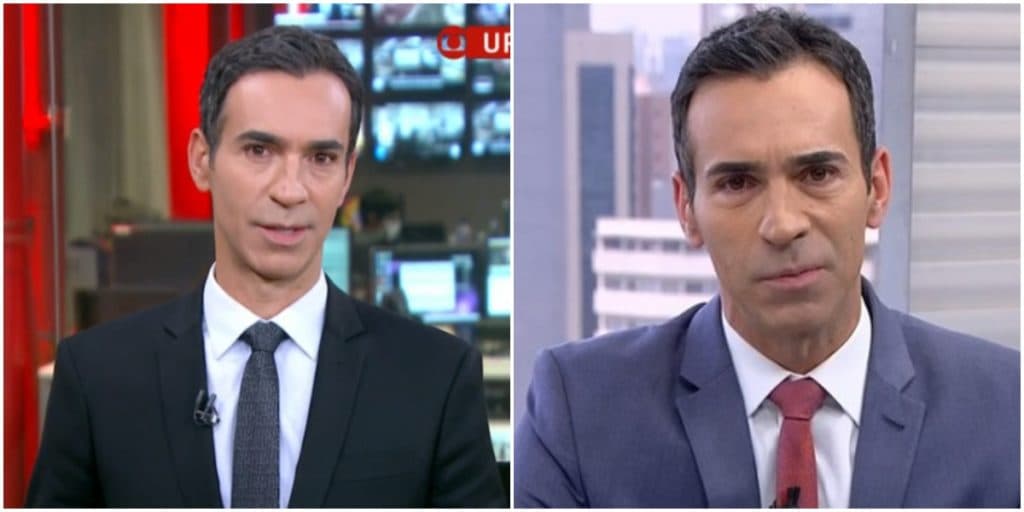 César Tralli quebra protocolo ao vivo na Globo, chuta privacidade e expõe tudo: 'Quando chego em casa'