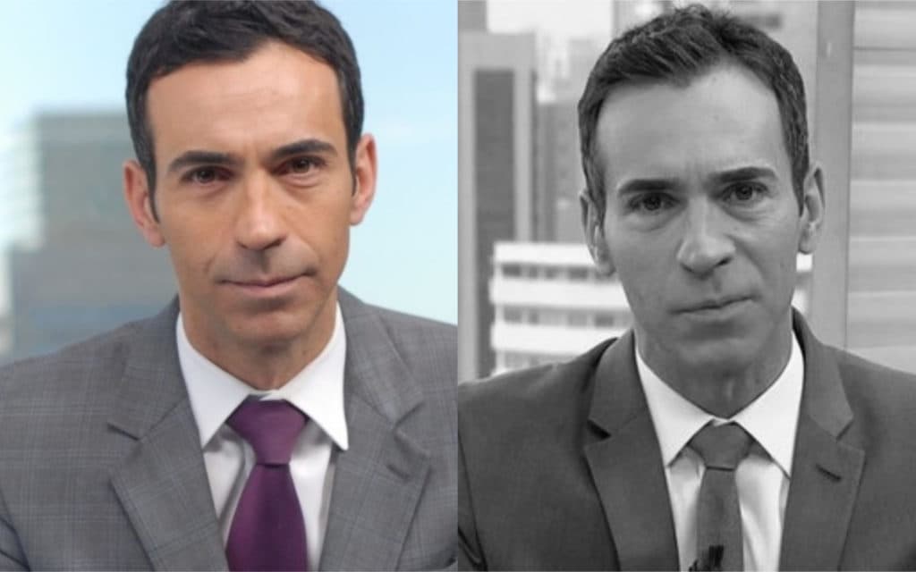 César Tralli, após apagar luzes e abandonar estúdio, é pego sentado no chão na Globo e confessa "Ainda bem"