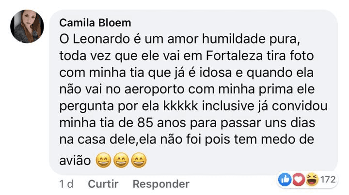 Leonardo foi exposto por uma internauta (Foto: reprodução/Facebook) Leonardo foi exposto por uma internauta (Foto: reprodução/Facebook)