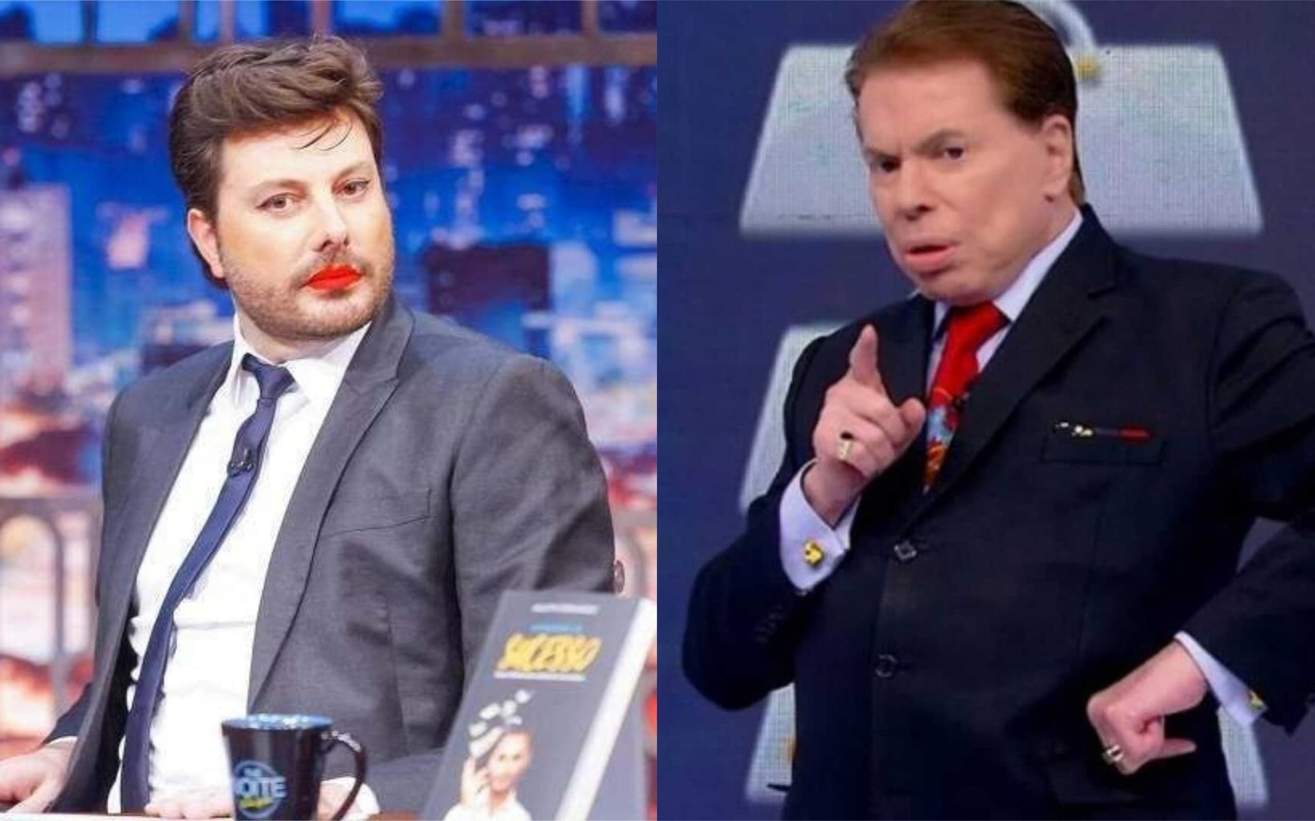 Danilo Gentili e Silvio Santos (Foto: Divulgação) Danilo Gentili e Silvio Santos (Foto: Divulgação)