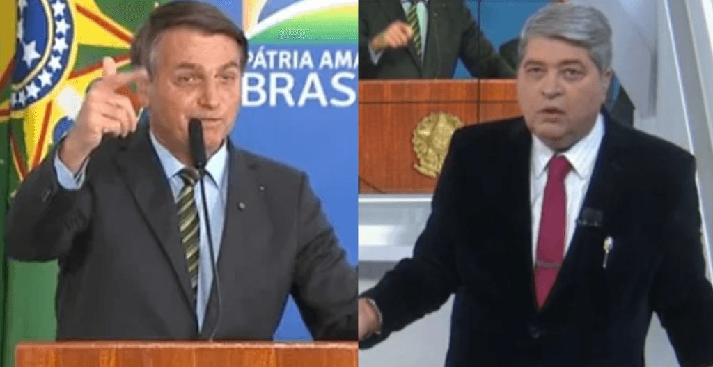 Datena se enfurece com xingamento de Bolsonaro e perde a linha ao vivo na Band: "Bundão é o Jair"