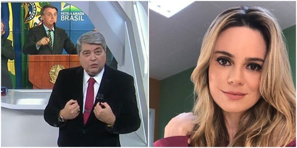 Datena surpreende, passa a perna em Silvio Santos e pede Rachel Sheherazade diretamente a dono da Band