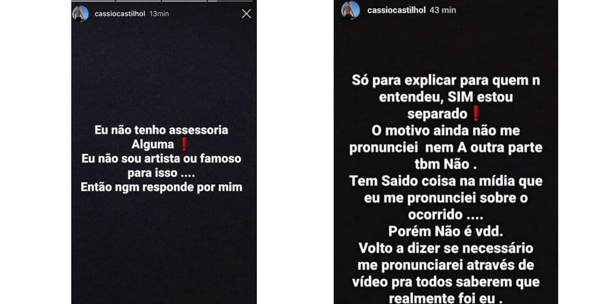 Ex-marido de Perlla se pronuncia em redes sociais sobre fim do casamento (Foto: Reprodução/Instagram)
