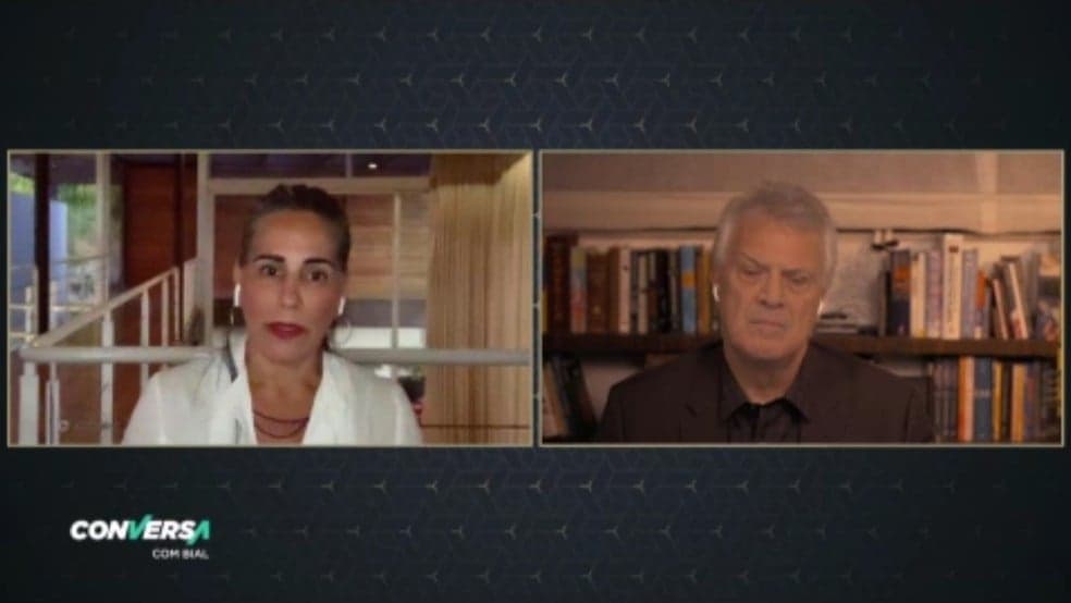 Glória Pires participou do Conversa com Bial (Foto: Reprodução/ Gshow)
