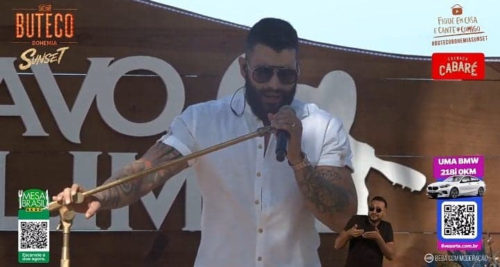 Gusttavo Lima exagera na bebida e revela ao vivo para milhões que usou maconha: "Foi a primeira e última vez''