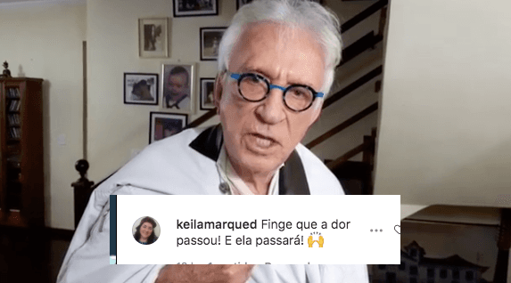 Moacyr Franco foi confortado pelos seguidores (Foto: montagem) Moacyr Franco foi confortado pelos seguidores (Foto: montagem)