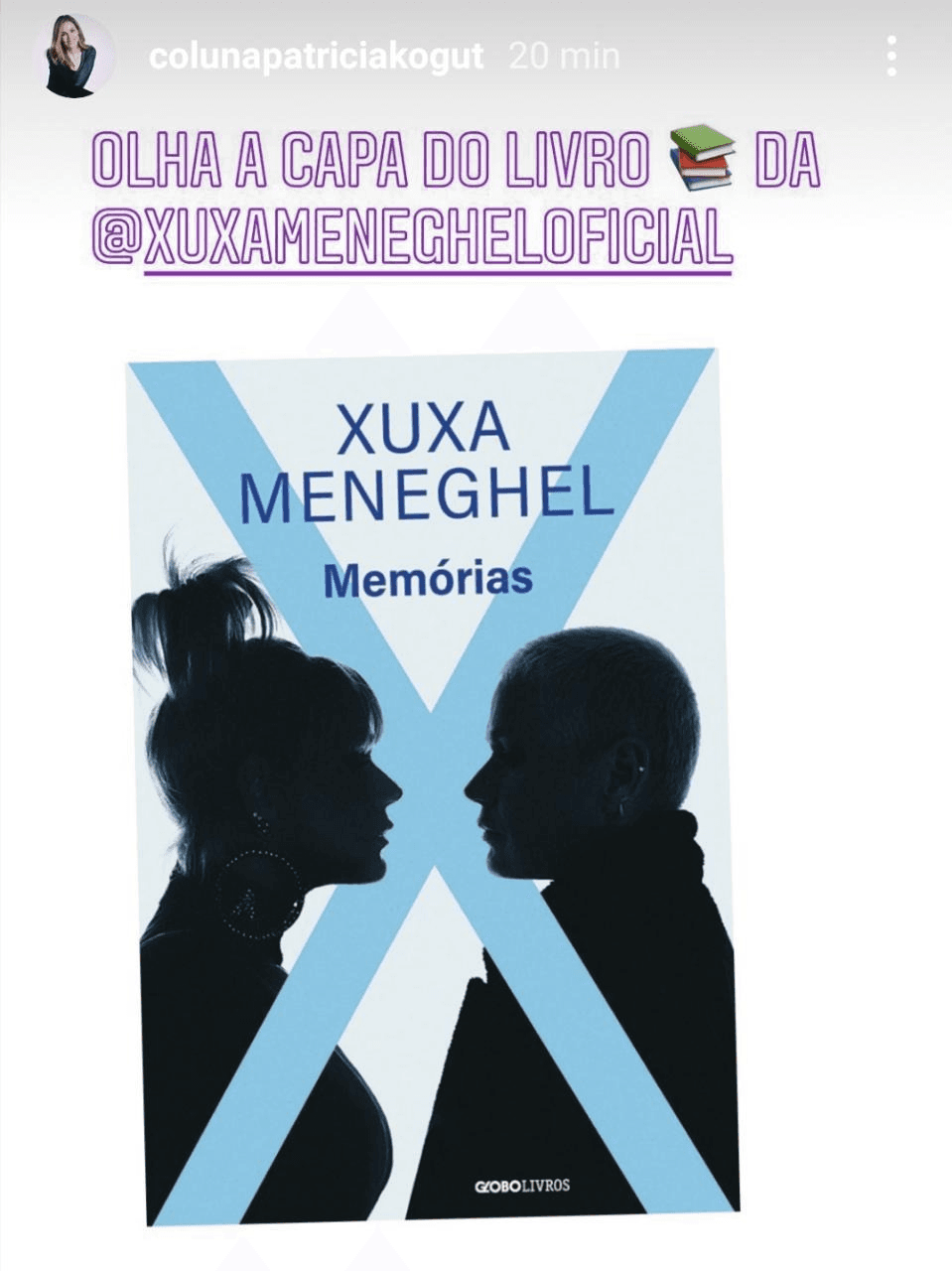 A capa oficial do novo livro de Xuxa Meneghel (Foto: reprodução/Instagram) A capa oficial do novo livro de Xuxa Meneghel (Foto: reprodução/Instagram)