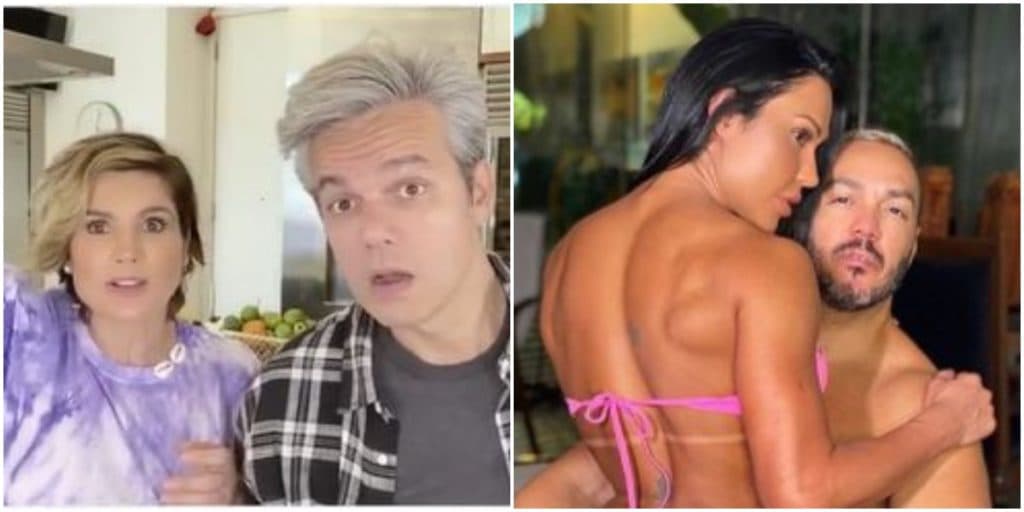 Otaviano Costa mostra músculos de Flávia Alessandra e manda recado atrevido para cantor Belo: "Minha Gracyanne"