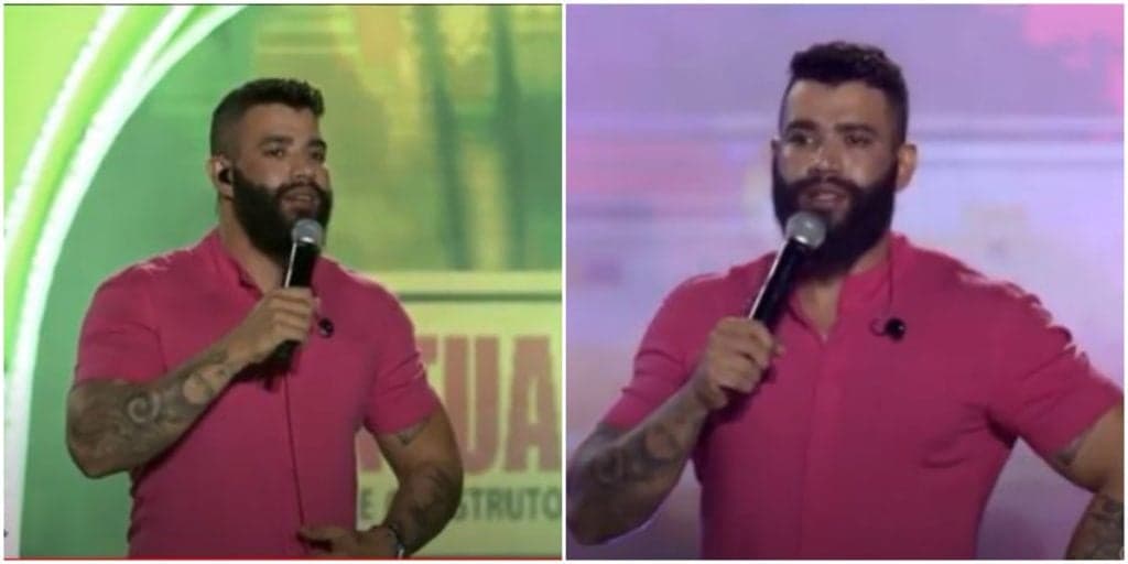 Após revelar uso de droga, Gusttavo Lima comete erro grotesco em ao vivo e tenta se explicar: "Me f***"