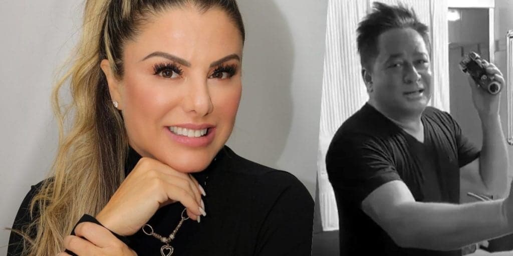 Poliana Rocha, esposa de Leonardo, grava cena de sexo na sala de sua casa e vídeo é vazado: "Cheia de hormônios''