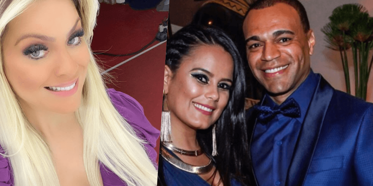 Renata Fan mantém relação de amizade com Denílson, marido de Luciele Di Camargo (Foto: Montagem/ TV Foco)) Renata Fan mantém relação de amizade com Denílson, marido de Luciele Di Camargo (Foto: Montagem/ TV Foco))