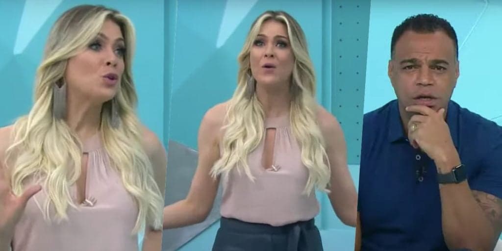 Renata Fan, flagrada em conversa íntima com Denilson, o vê apagar vídeo as pressas e verdade é dita: "Vergonha"