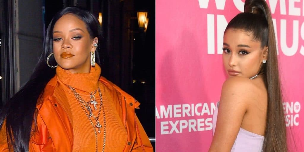 Ariana Grande passa por cima de Rihanna, debocha a 'colega' profissional e pede novo álbum da cantora: "por favor"