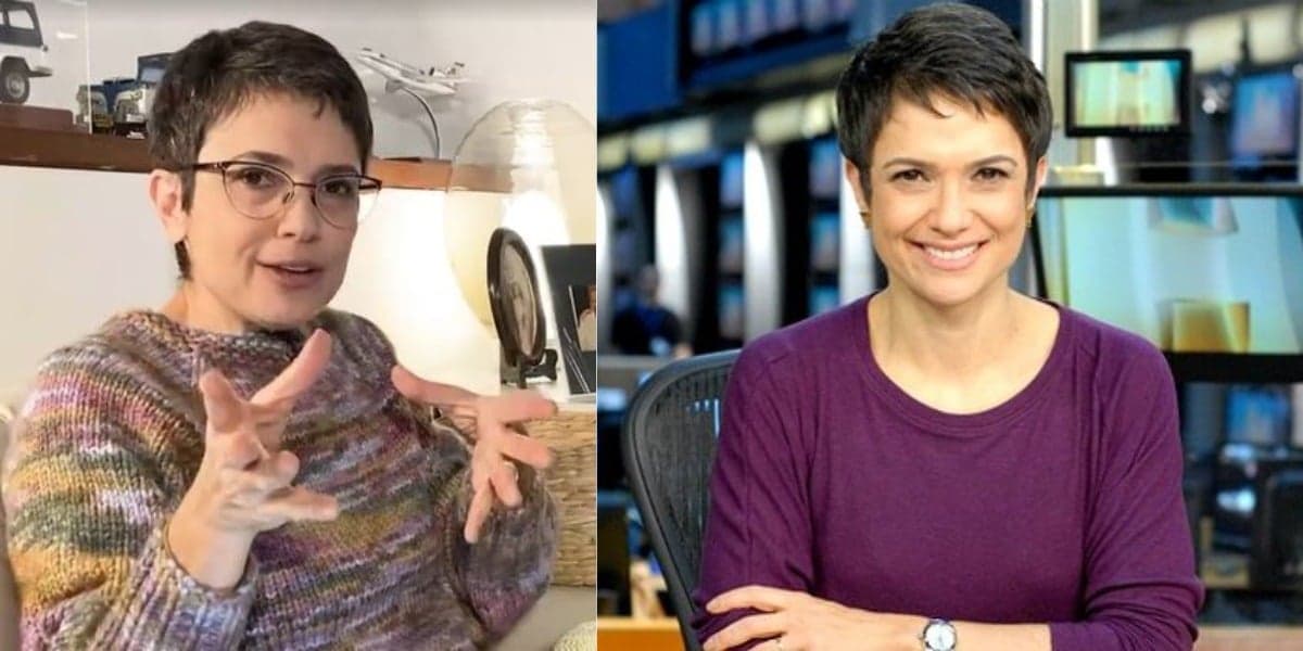 Sandra Annenberg é apaixonada por tricô (Foto: Reprodução/TV Globo) Sandra Annenberg é apaixonada por tricô (Foto: Reprodução/TV Globo)